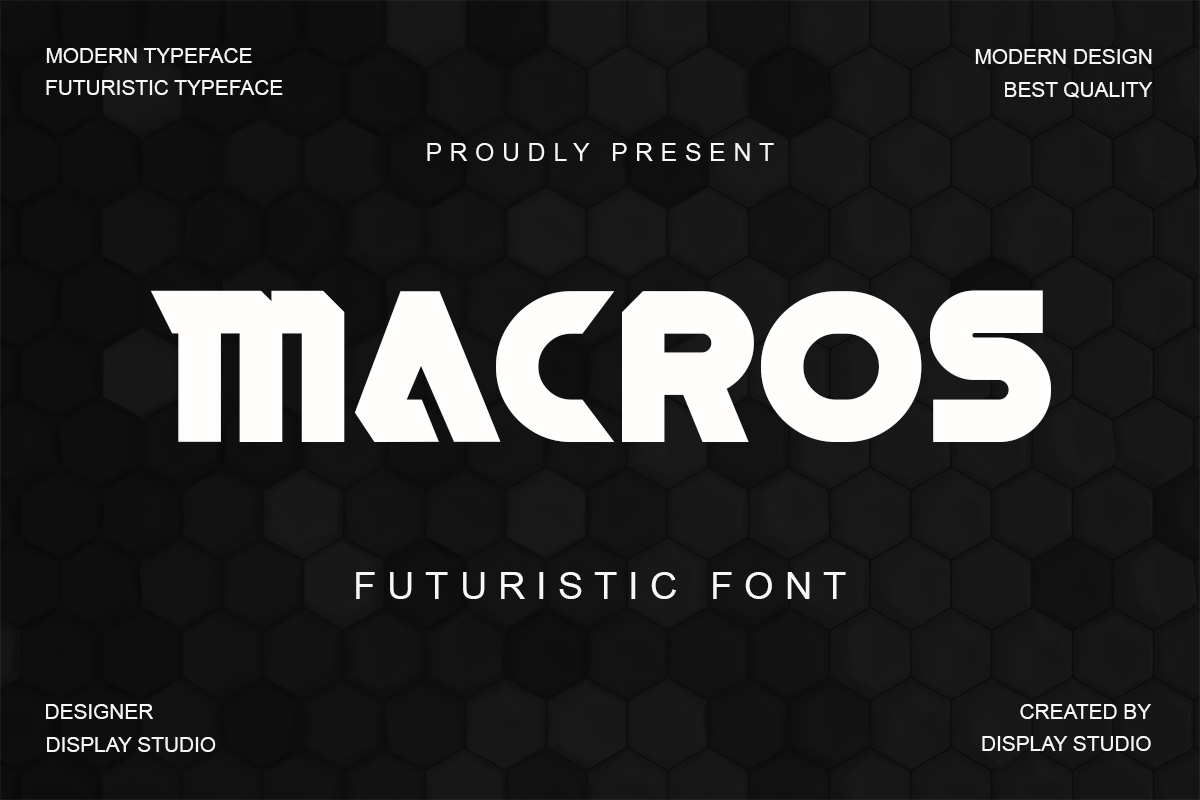 Macros Font preview
