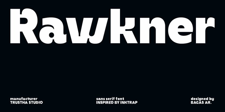 Rawkner Round Oblique Font preview