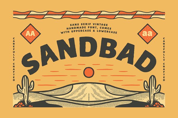 Sandbad Font preview