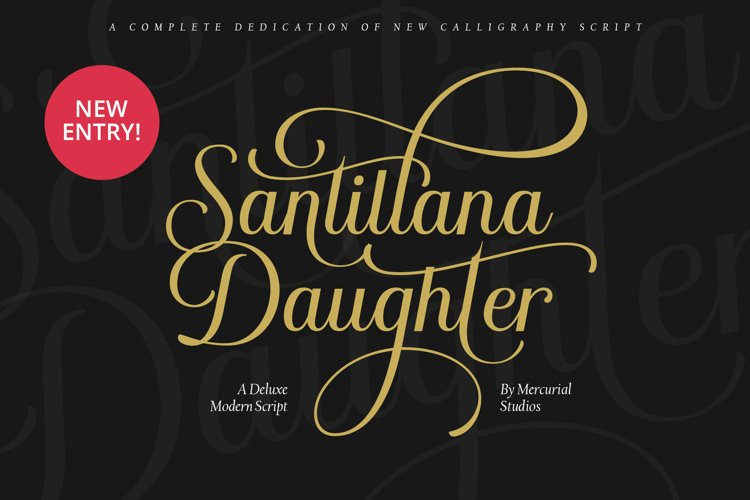 Santillana Daughter Font preview