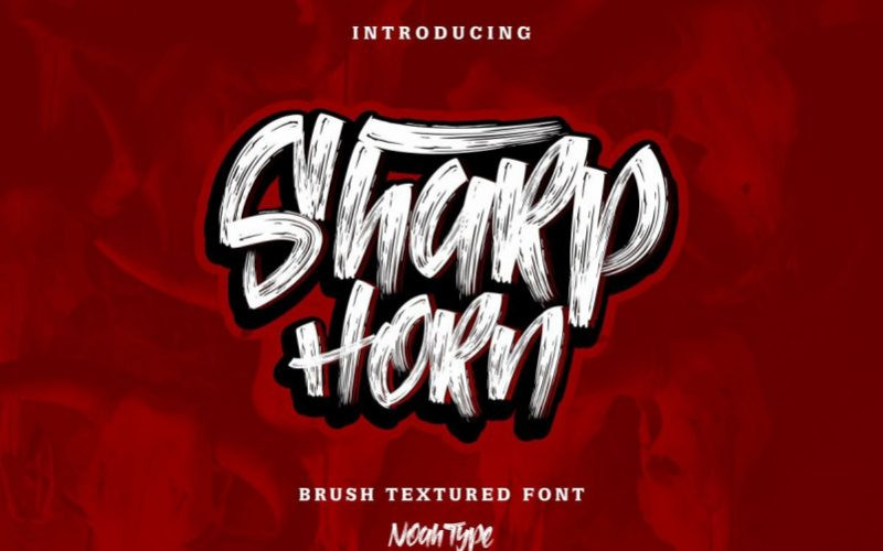 Sharp Horn Regular Font preview