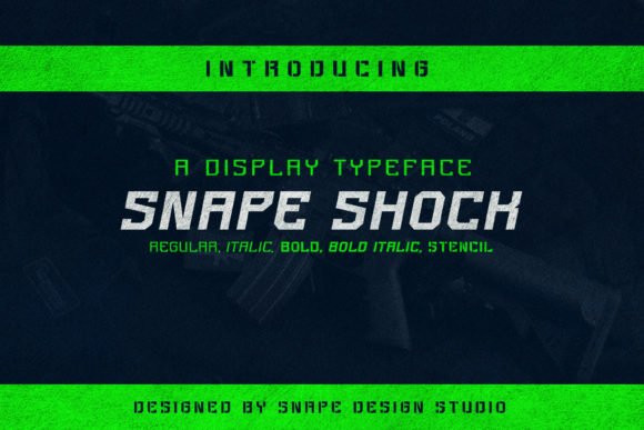 Snape Shock Regular Font preview