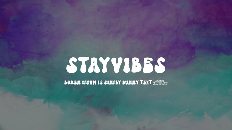 StayVibes Font preview