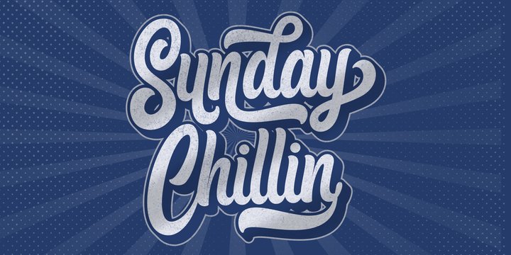 Sunday Chillin Regular Font preview