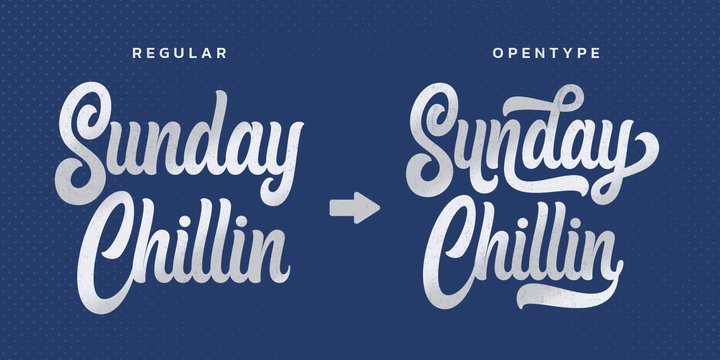 Sunday Chillin Regular Font preview