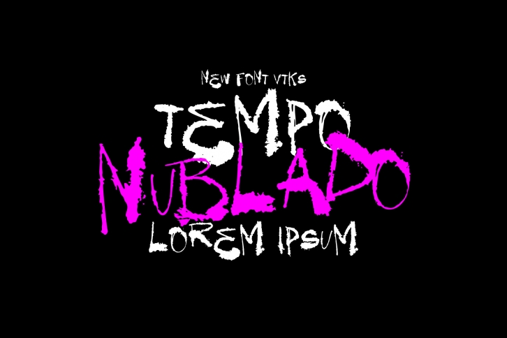 Tempo Nublado Font preview