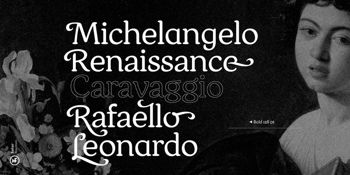 Bahar Italic Font preview