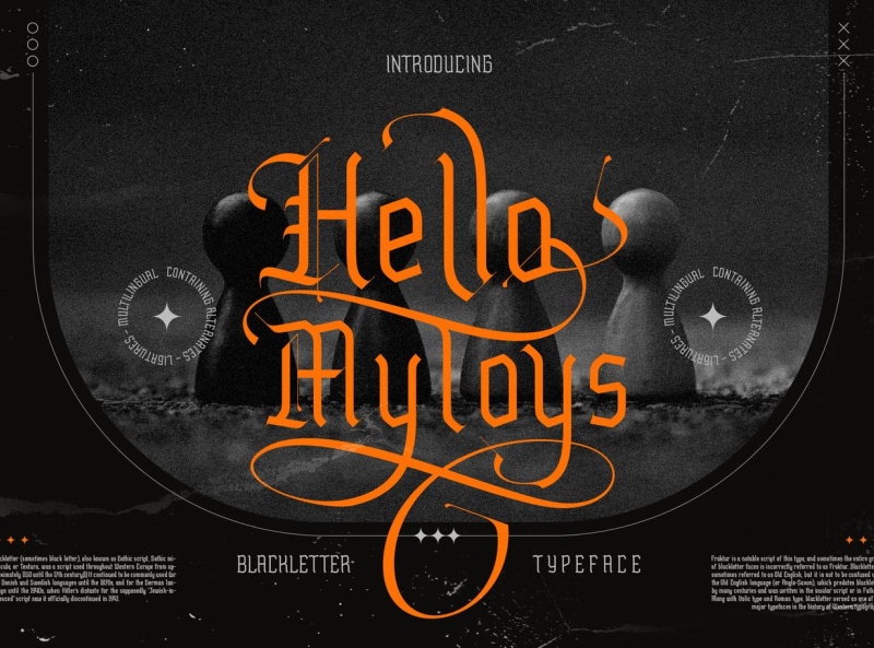 Hello Mytoys Font preview