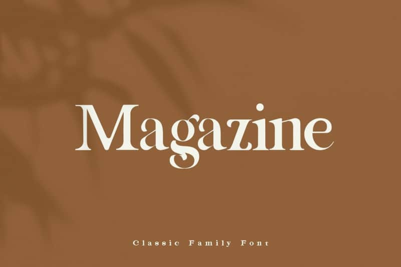 Magazine Font preview