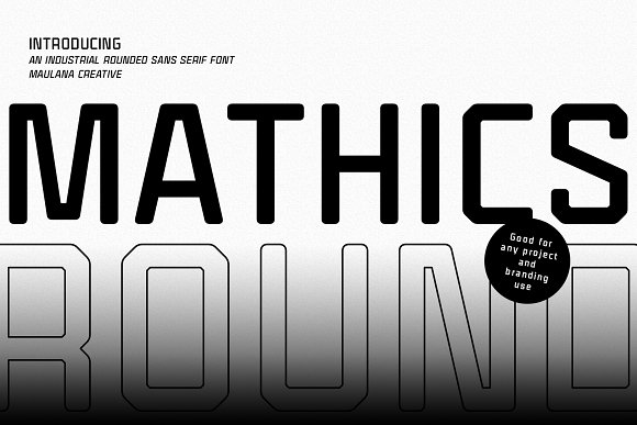 Mathics Round Font preview