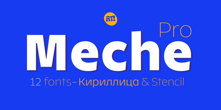 Meche Pro Font preview