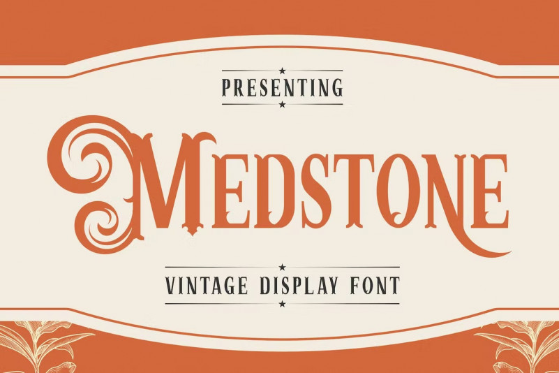 Medstone Font preview