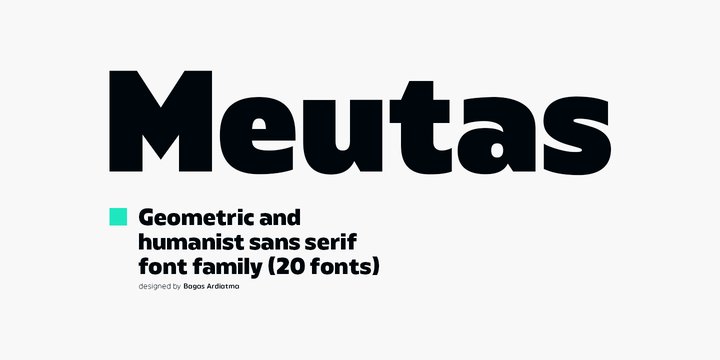 Meutas Font preview