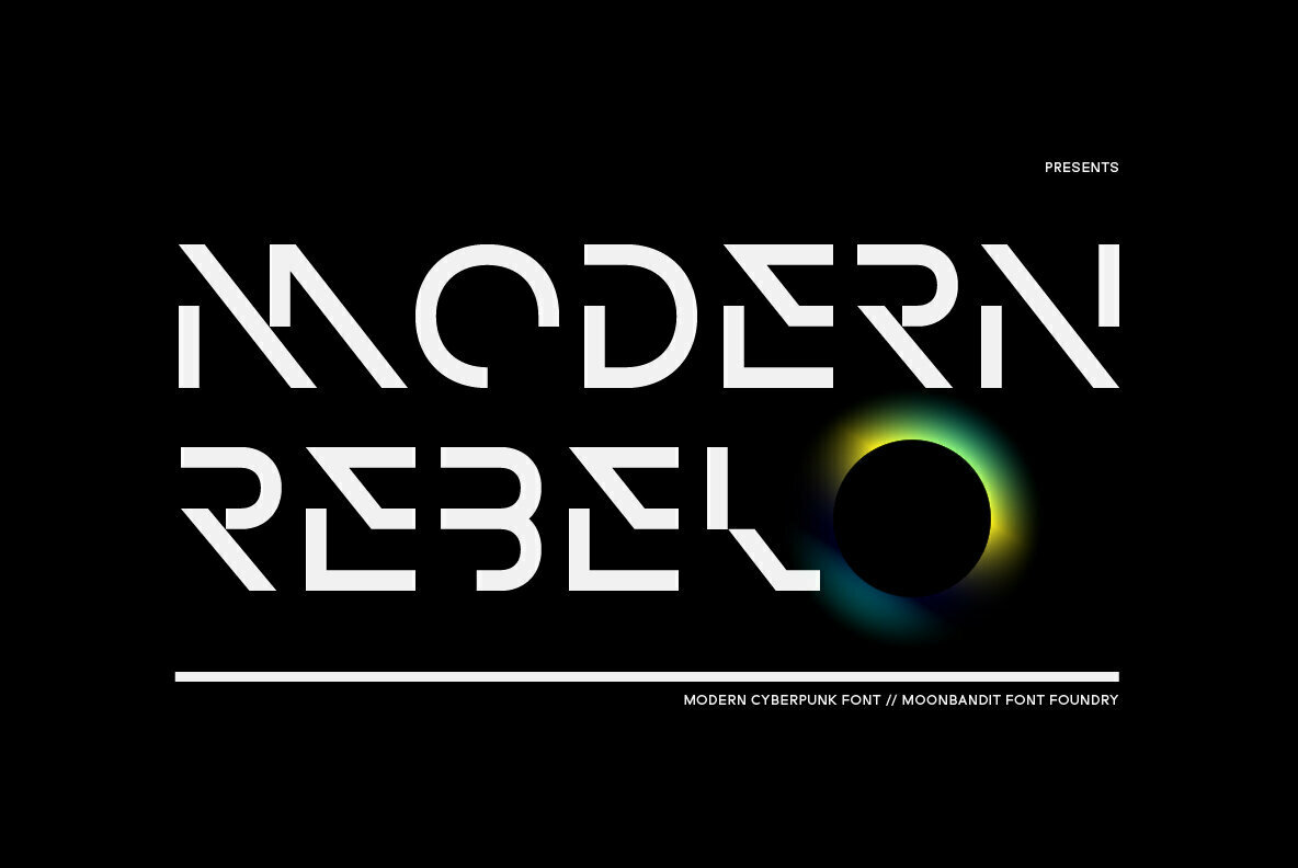 MBF Modern Rebel Font preview