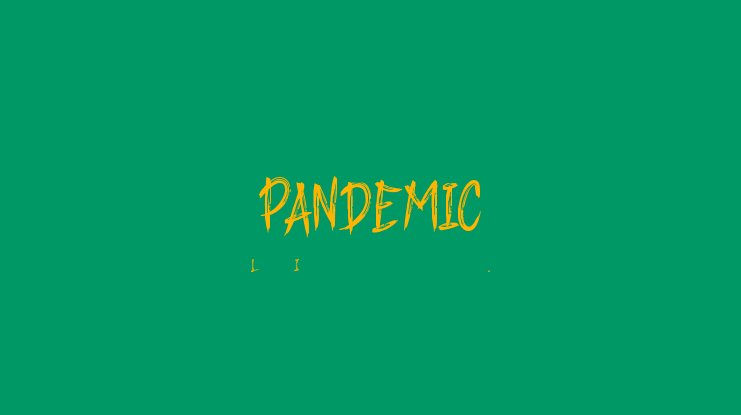 Pandemic Font preview