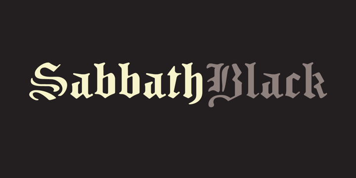 Sabbath Black Font preview