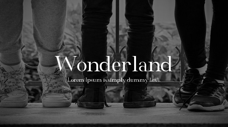 Wonderland Regular Font preview