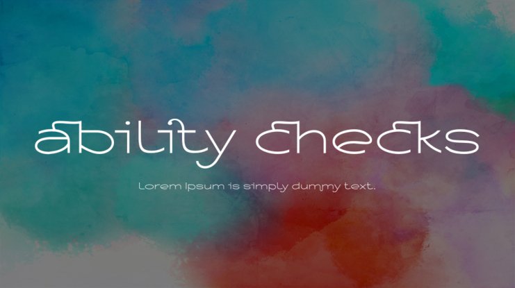 Ability Checks Light Font preview