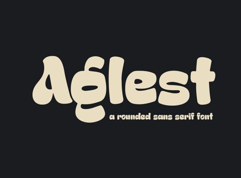 Aglest Font preview