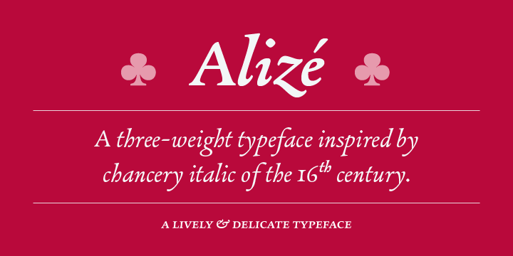Alize Font preview