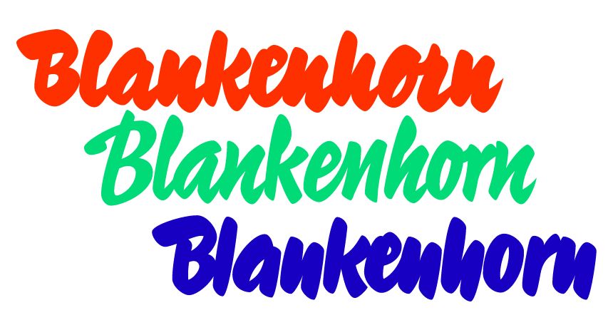 Blankenhorn Script Font preview