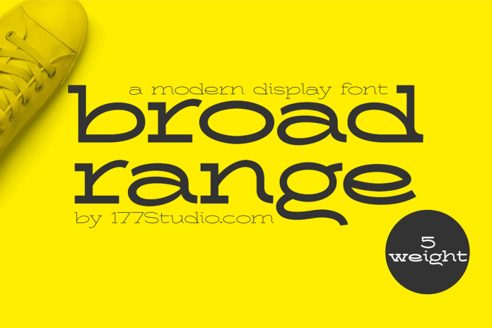 Broad Range Font preview