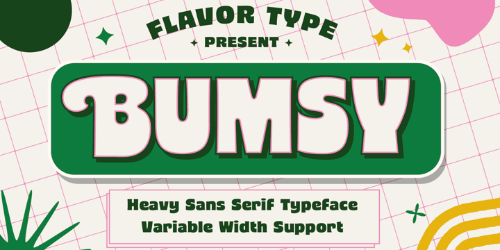 Bumsy Fancy Narrow Font preview
