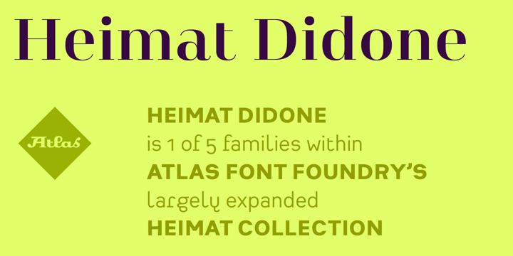 Heimat Didone 10 Font preview