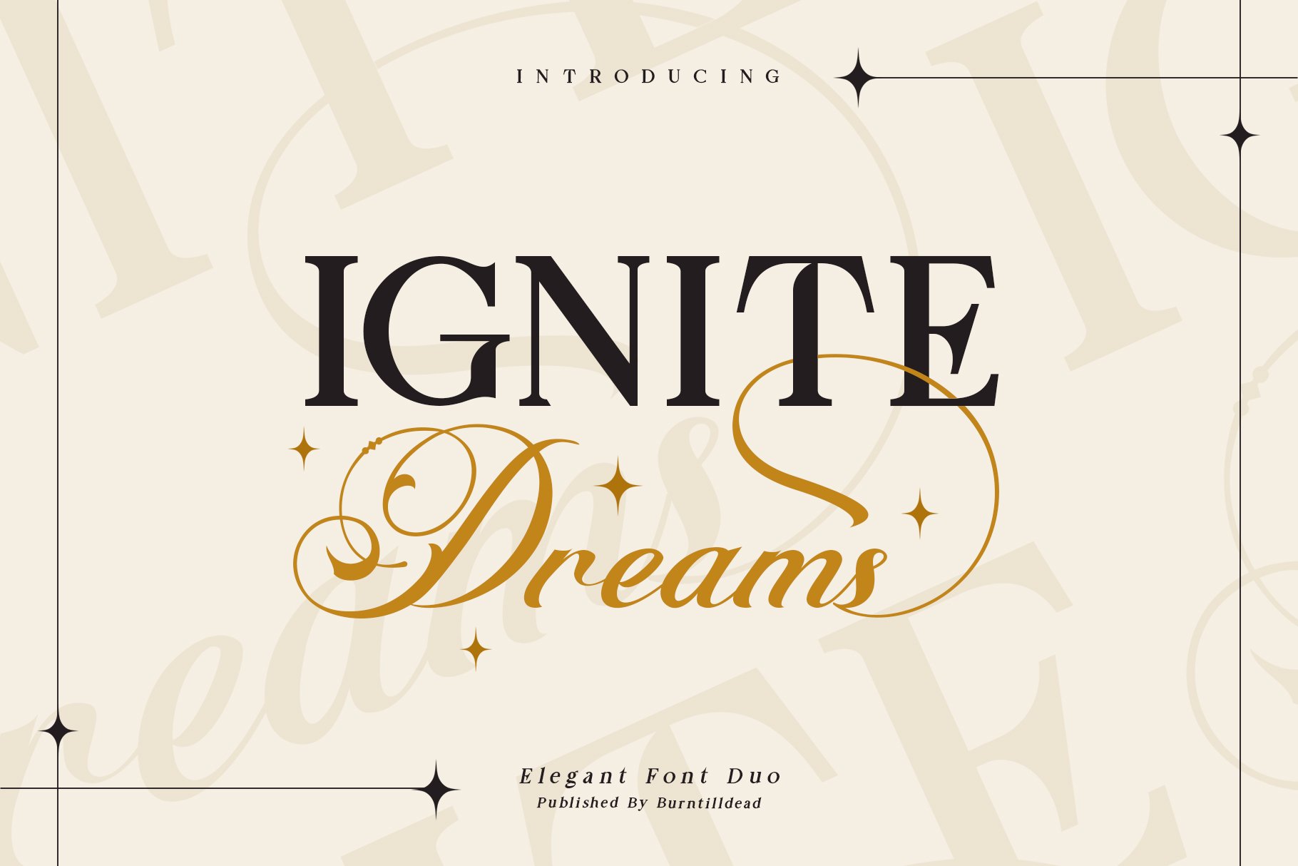 Ignite Dreams Serif Font preview