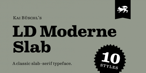 LD Moderne Slab Light Font preview