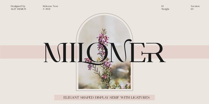 Miloner Extra Bold Font preview