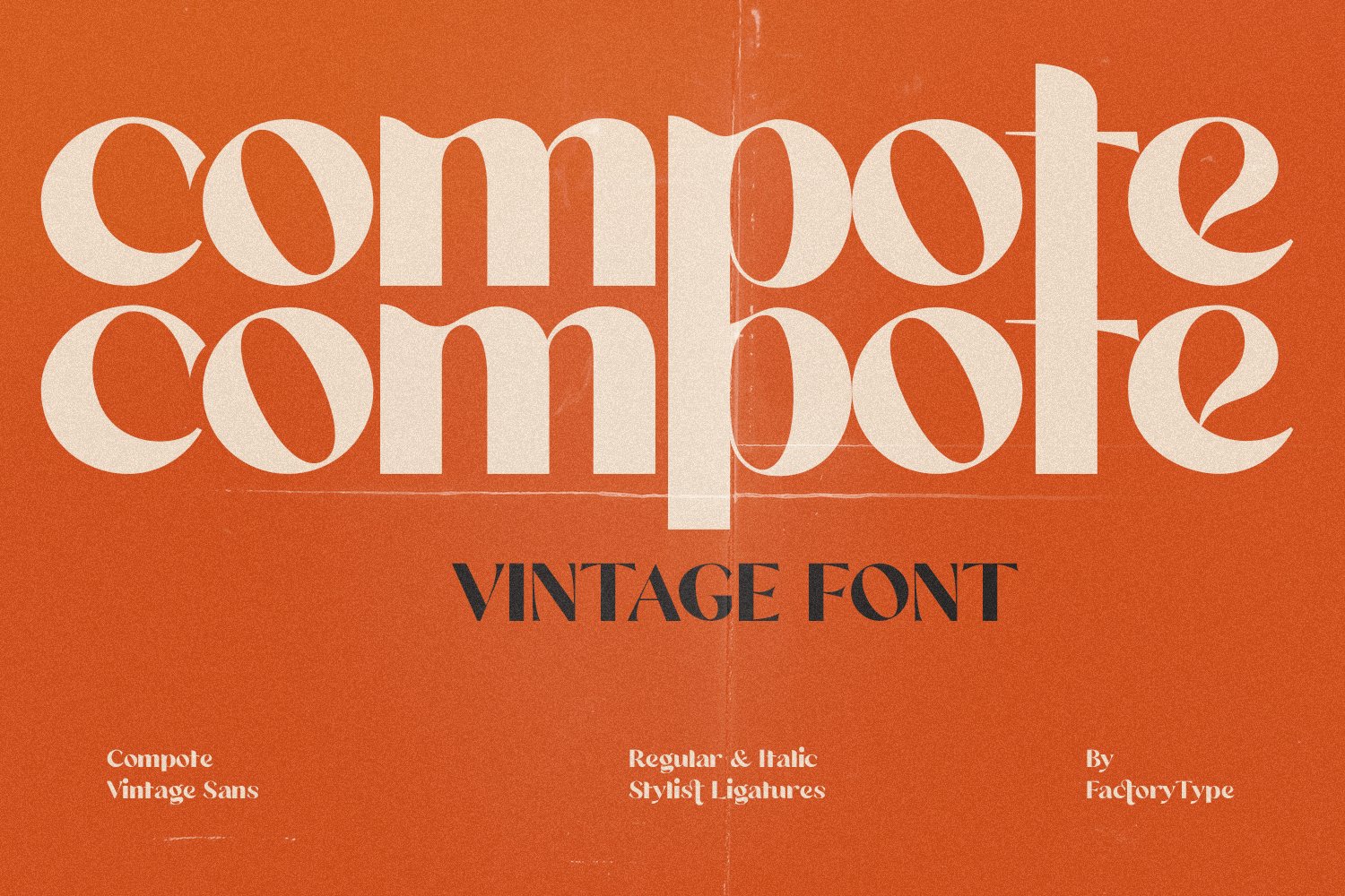 Compote Regular Font preview