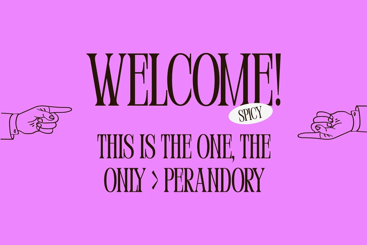 Perandory Font preview