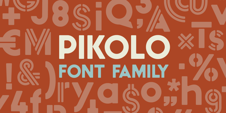 Pikolo Block Font preview