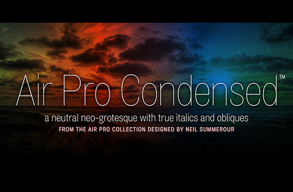 Air Pro Condensed Medium Italic Font preview