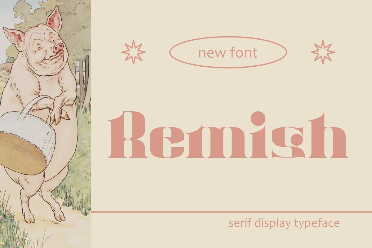 Remish Regular Font preview