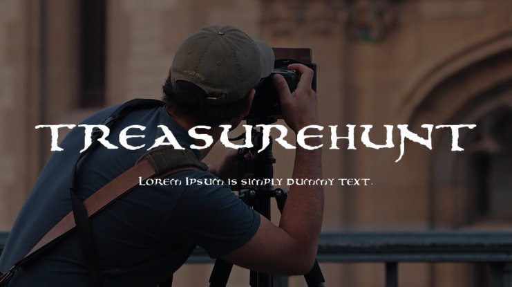 Treasurehunt Font preview