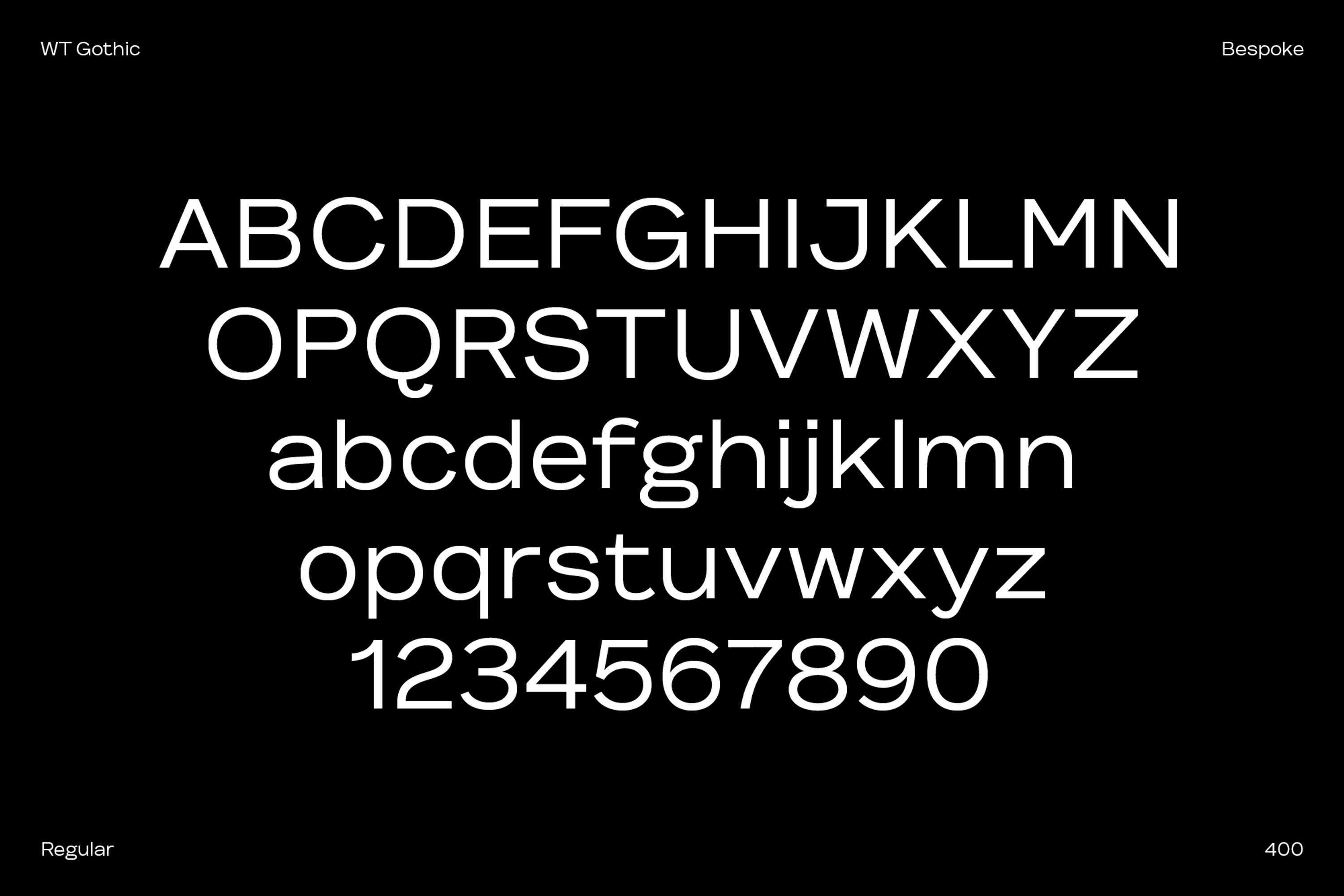 WT Gothic Semi-Bold Italic Font preview