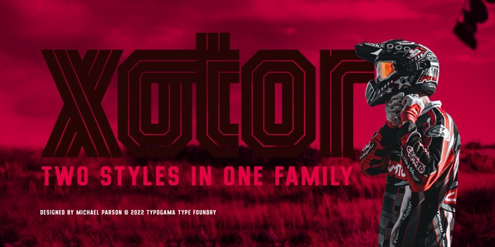 Xotor Font preview