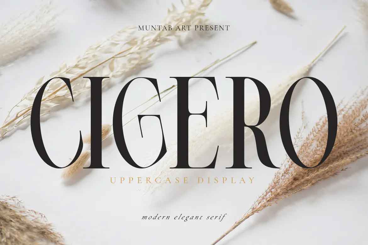 Cigero Font preview