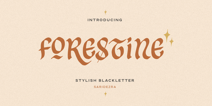 Forestine Font preview