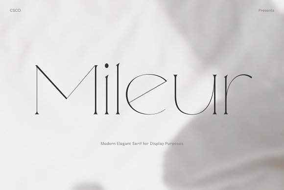 Mileur Regular Font preview