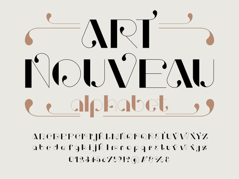 Nouveau Flat Font preview
