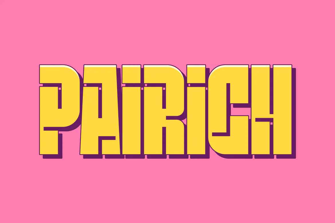 Pairich Font preview