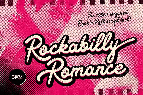 Rockabilly Romance Regular Font preview