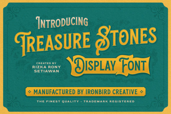 Treasure Stones Regular Font preview