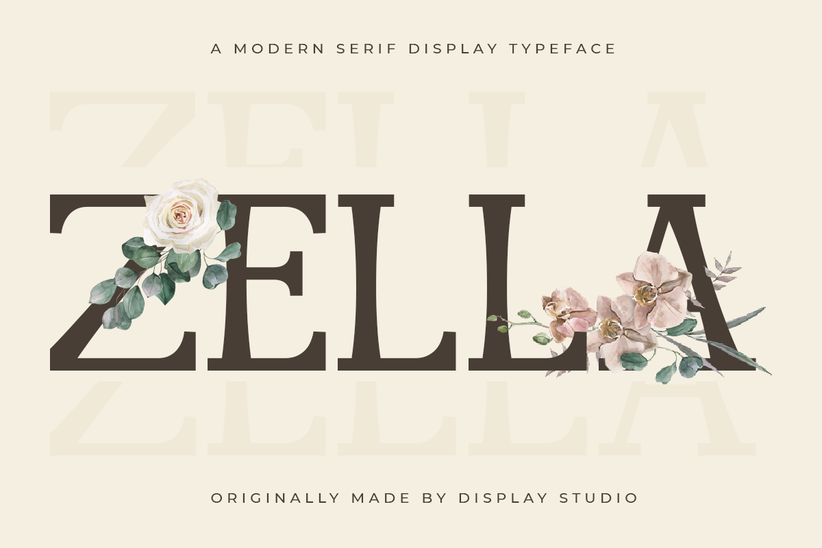 Zella Regular Font preview