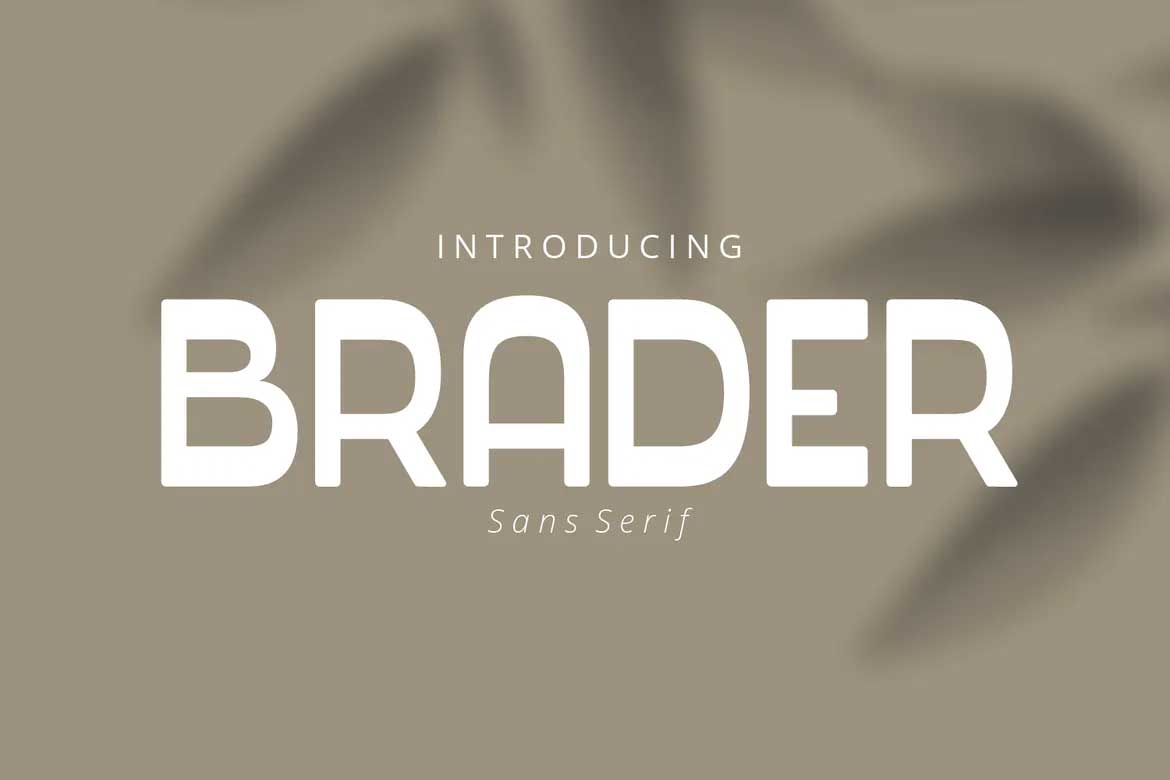 Brader Regular Font preview