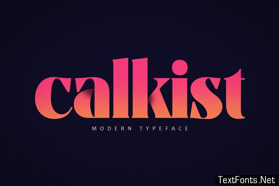 Calkist Font preview