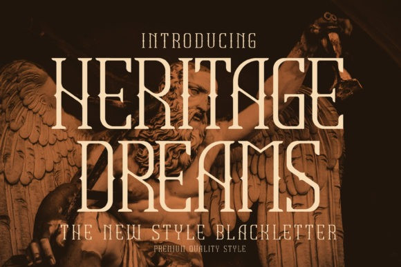 Heritage Dreams Italic Font preview